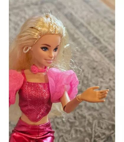  Búp bê JFP40 Deluxe Style Fashion Doll #5 in Metallic Pink Outfit with Corset Top and Accessories, Blonde 