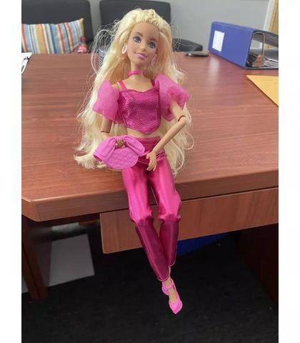  Búp bê JFP40 Deluxe Style Fashion Doll #5 in Metallic Pink Outfit with Corset Top and Accessories, Blonde 