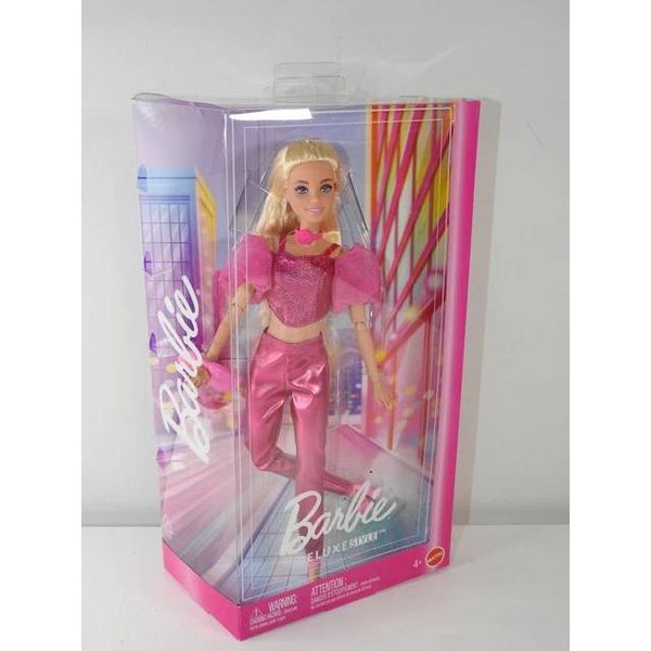 JFP40 Deluxe Style Fashion Doll #5 in Metallic Pink Outfit with Corset Top and Accessories, Blonde