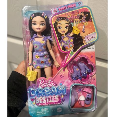  Búp bê JFX99 Barbie Dream Besties Renee Roller Skating Fashion Doll 