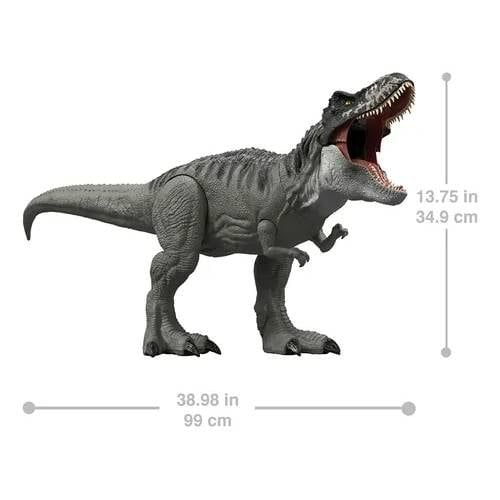 Mattel Jurassic World Rebirth Super Colossal Tyrannosaurus Rex Action Figure