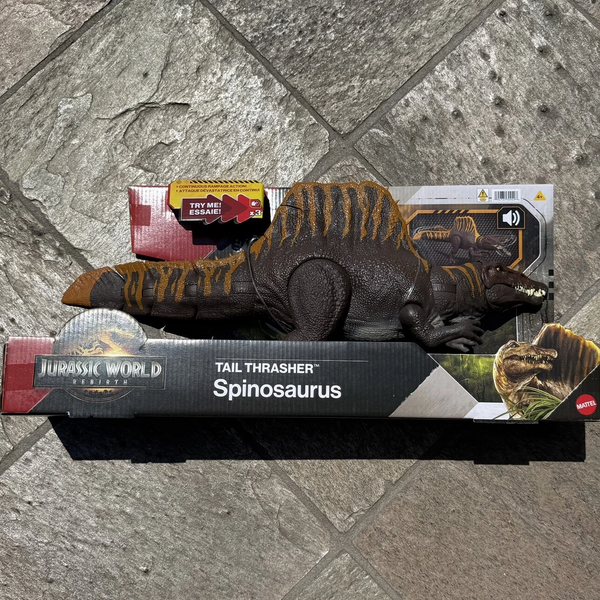 JGB57 Jurassic World Rebirth Tail Thrasher Spinosaurus Action Figure
