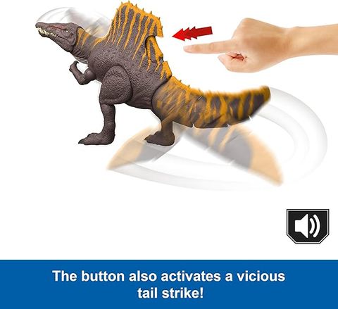  Khủng long JGB57 Jurassic World Rebirth Tail Thrasher Spinosaurus Action Figure 