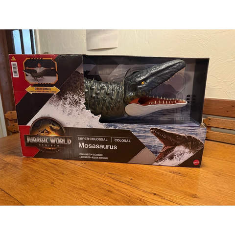  Khủng long JGB51 Jurassic World Rebirth Super Colossal Mosasaurus Action Figure 