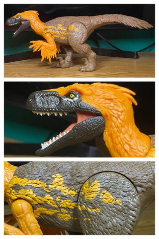  Khủng long JGC80 Jurassic World Rebirth Wild Roar Utahraptor Dinosaur 