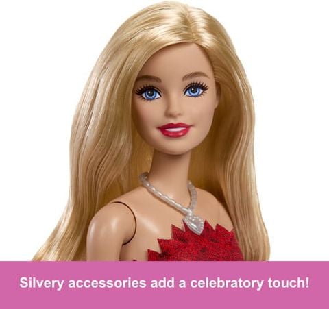  Búp bê JGD25 BARBIE RUBY RED DOLL MATTEL 80TH ANNIVERSARY 
