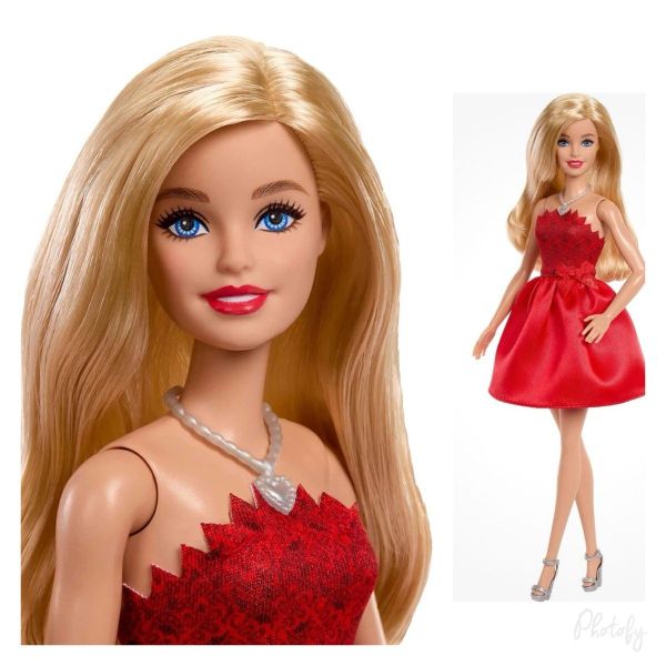 Búp bê JGD25 BARBIE RUBY RED DOLL MATTEL 80TH ANNIVERSARY