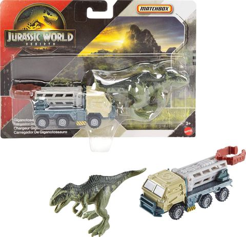  Xe khủng long Matchbox Jurassic World Toy Car or Truck Transporter & Dinosaurs 
