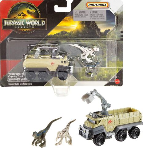  Xe khủng long Matchbox Jurassic World Toy Car or Truck Transporter & Dinosaurs 