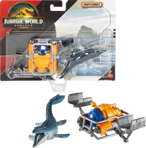 Xe khủng long Matchbox Jurassic World Toy Car or Truck Transporter & Dinosaurs 