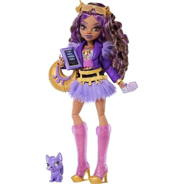  Búp bê JHK30 Monster High Core Refresh 2 Clawdeen Wolf Doll 