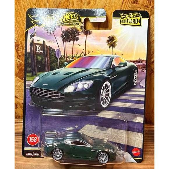 Mô hình xe JHW36 Hot Wheels Boulevard Aston Martin DBS Green 