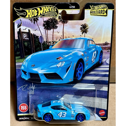  Mô hình xe JHW34 Hot Wheels Boulevard 2021 Toyota GR Supra Blue 