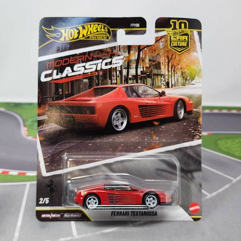  Mô hình xe JKF00 Hot Wheels Car Culture Modern Classics Ferrari Testa Rossa Red 