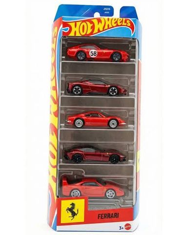  Bộ 5 xe JLN12 Hot Wheels 5 Pack - Ferrari 