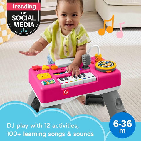  Bàn chơi nhạc JMC59 Fisher-Price Baby & Toddler Toy Laugh & Learn DJ Table 