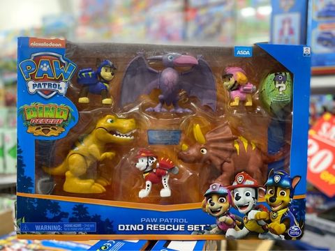  Paw Patrol Dino Rescue Gift Set With Chase Marshall Skye And 3 Dinosaur Figures 6059774 