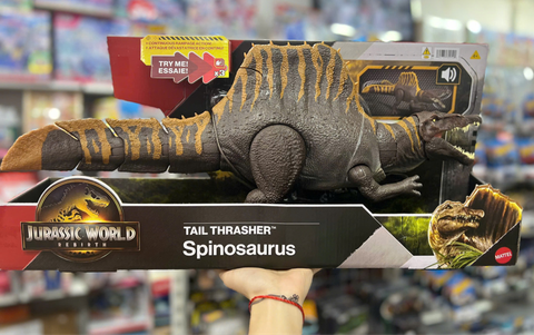 Khủng long JGB57 Jurassic World Rebirth Tail Thrasher Spinosaurus Action Figure 