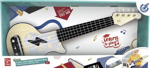  E0625-23win08 com đánh đàn Ukulele màu xanh HAPE 