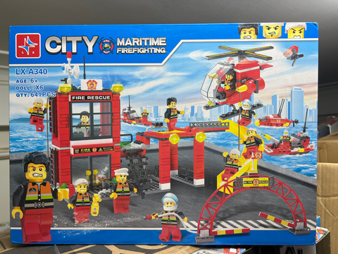  LXA340 - Lắp Ráp Sở Cứu Hỏa (641 mảnh) 