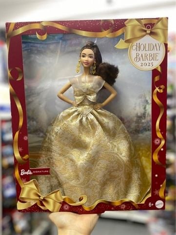  Búp bê JBJ03 Barbie Signature 2025 Holiday Barbie Fashion Doll- Seasonal Collector 