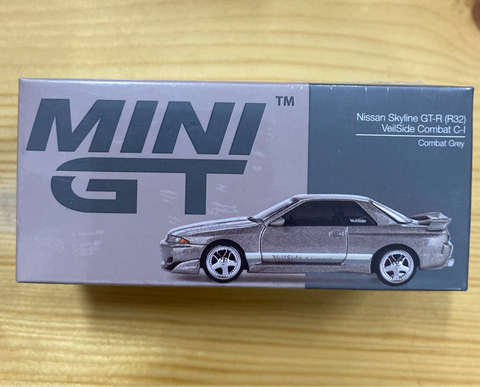  Mô hình xe Mini GT MGT00971 Nissan Skyline GT-R (R32) Veilside Combat C-I Veilside Combat Grey 