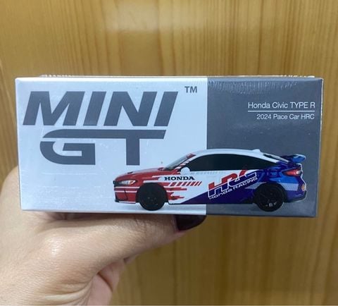  Mini GT BOX version MGT01079 Honda Civic TYPE R 2024 Pace Car HRC 