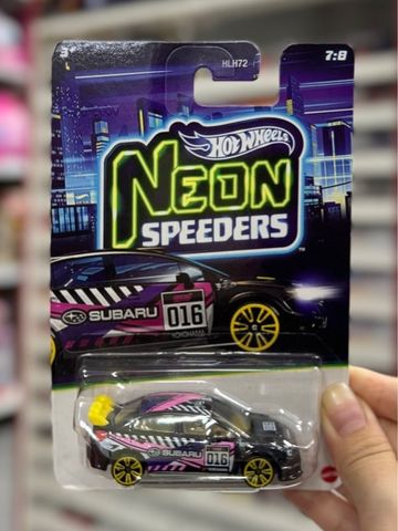  JKY06 Hot Wheels Neon Speeders 2016 SUBARU WRX STI (CHASE) 