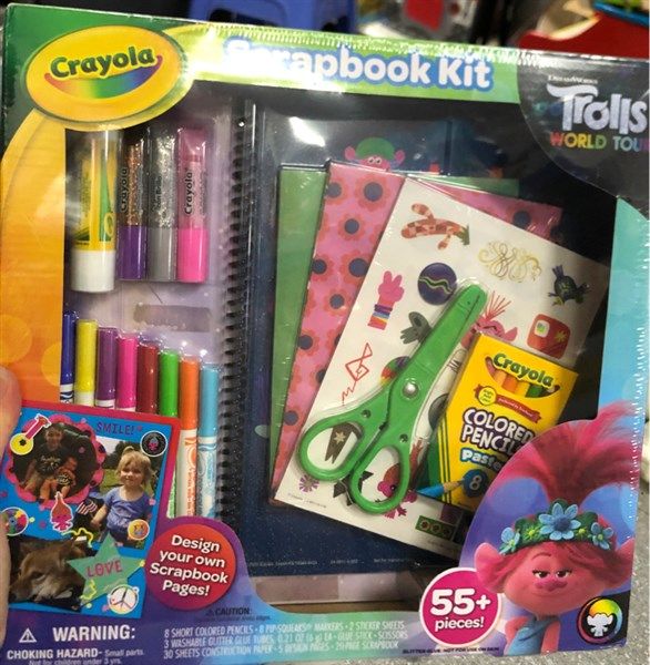  Crayola 55pc Trolls World Tour Scrapbook Kit 