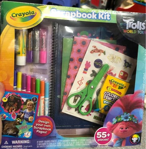  Crayola 55pc Trolls World Tour Scrapbook Kit 