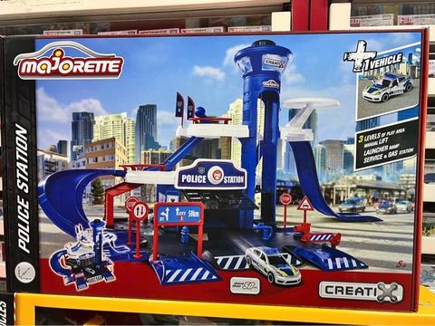  212050036 Xe Mô Hình Cảnh sát MAJORETTE Creatix 