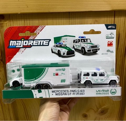  8503103001047 Đồ Chơi Xe Mô Hình MAJORETTE Dubai Police Racing Deluxe Trailer 