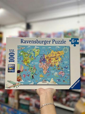  Ravensburger 100XXL Pcs Puzzle World Map 13343 