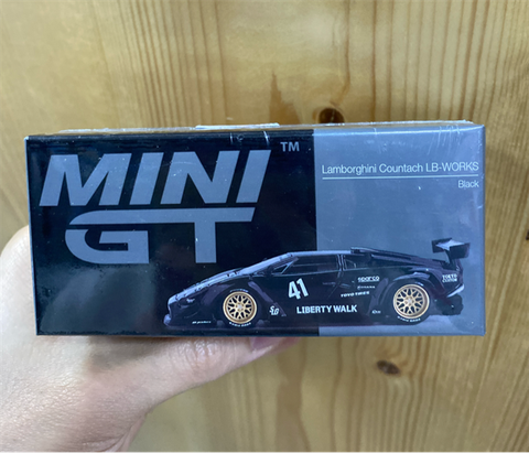  Mini GT BOX version MGT01081 Lamborghini Countach LB-WORKS Black 