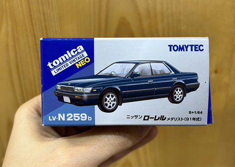  Xe mô hình Tomica Limited Vintage Neo LV-N259b Nissan Laurel Medalist Navy 1991 