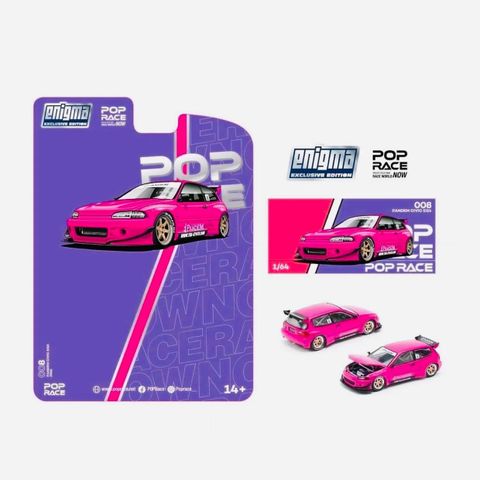 Xe mô hình Poprace #PRE008 Pandem Civic EG6 - Pink 