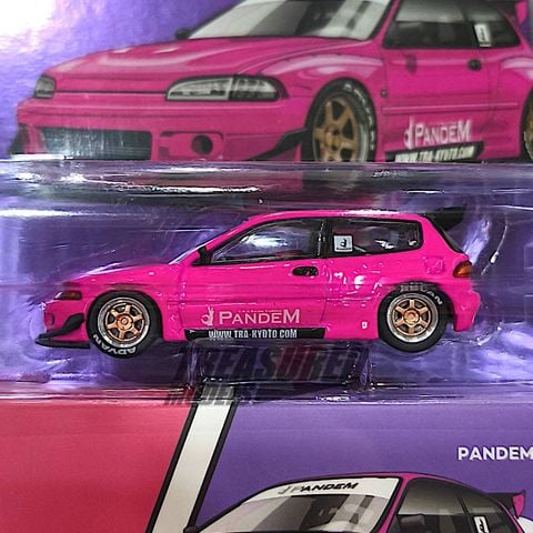  Xe mô hình Poprace #PRE008 Pandem Civic EG6 - Pink 