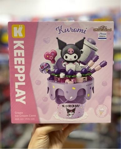  Đồ Chơi Lắp Ráp KEEPPLAY Sanrio cones - KUROMI K20845 