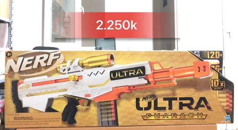  Nerf Ultra Pharaoh Blaster, 10-Dart Clip, Includes 10 Nerf Ultra Darts 