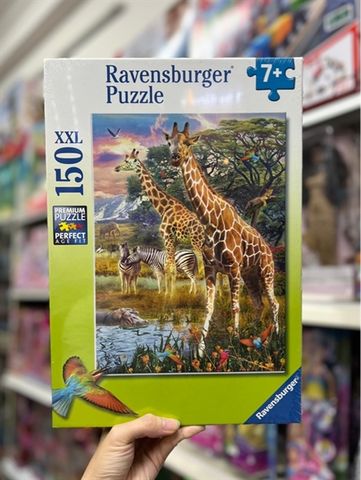  Xếp hình puzzle Giraffes in Africa 150 mảnh RAVENSBURGER 129430 