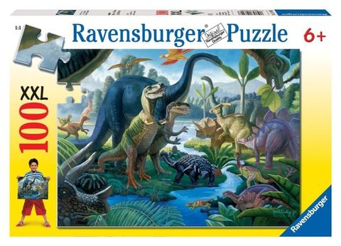  RV107407 Xếp hình puzzle chủ đề Khủng long 100 mảnh Ravensburger 