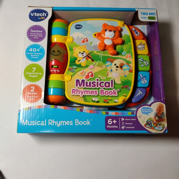 80-166760 Vtech Baby Musical Rhymes Book Toy