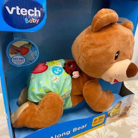  Đồ chơi gấu bông 80-181100 Vtech Crawl Along Bear 