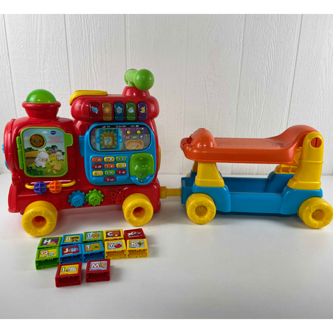  Đồ chơi tàu chữ cái 80-181903 VTech Push & Ride Alphabet Train 