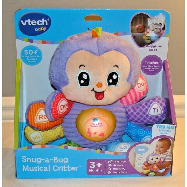 80-528600 VTech Snug-a-Bug Musical Critter Multicolor
