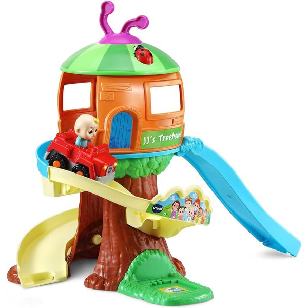 23win08 com 5615 VTech CoCoMelon Go! Go! Smart Wheels Treehouse Track Set
