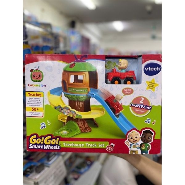 23win08 com 5615 VTech CoCoMelon Go! Go! Smart Wheels Treehouse Track Set