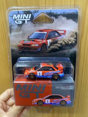  Mini GT Card Version MGT01140 Subaru Impreza WRC97 #1 1999 DRM Champion 