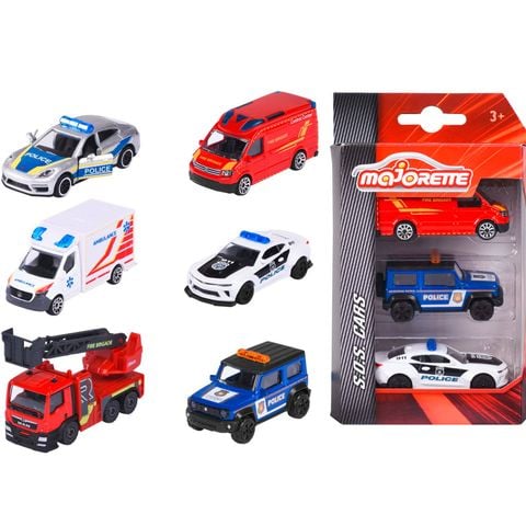  212057261 Bộ 3 Xe Mô Hình Cứu Hộ MAJORETTE S.O.S. 3 Pieces Set 