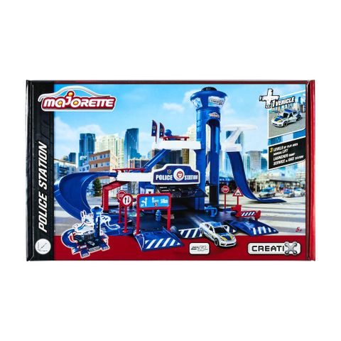  212050036 Bộ Đồ Chơi Mô Hình Cảnh sát MAJORETTE Creatix 